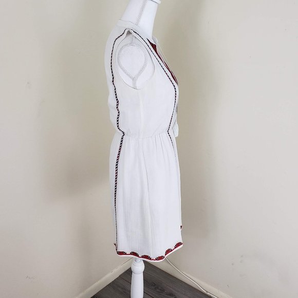 Madewell Boho Embroidered Tunic Dress White Size 0 - Picture 4 of 11
